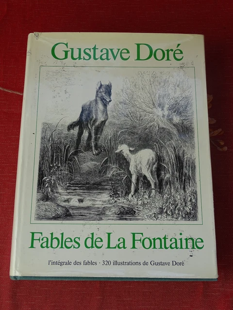 Fables De La Fontaine Illustrées Par Gustave Doré - Éditions Lidis 1980, Reliure Cuir, 2 Tomes Lourds