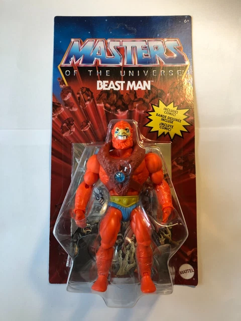 Masters of the Universe Origins MotU Beast Man + Comic Book GNN92- NEU in OVP