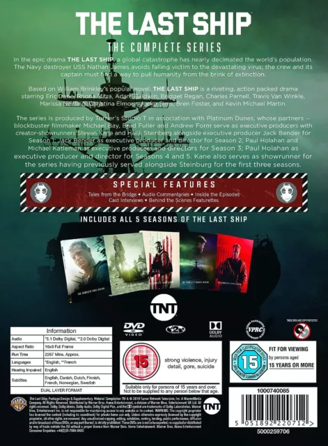 The Last Ship: The Complete Series (DVD) Eric Dane Adam Baldwin Charles Parnell 2