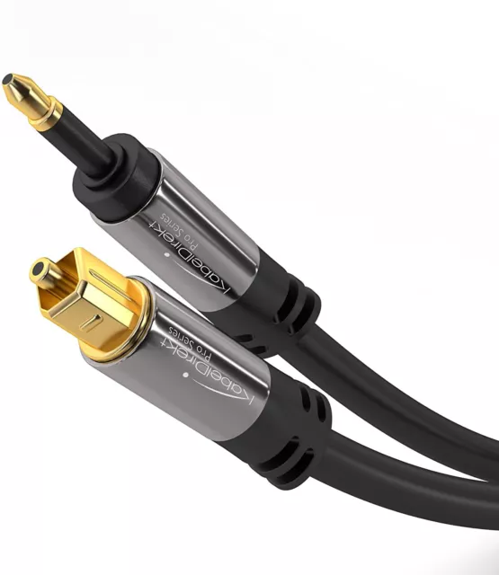 4M Câble Mini-TOSLINK Audio Optique fiche Transmission signaux Audio numérique