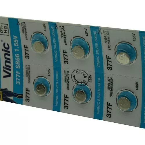 Pack de 10 piles Vinnic pour SWATCH SQUARE 5 CM²