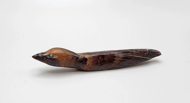 Ron Laahty Boulder Opal Bird Zuni Fetish Ron Laahty Boulder Opal Bird Zuni Fetish