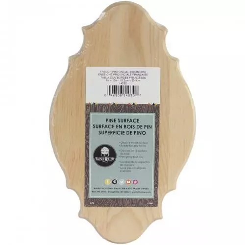 Walnut Hollow Pine French Provincial Signboard, 6 by 10 by 0.63-Inch