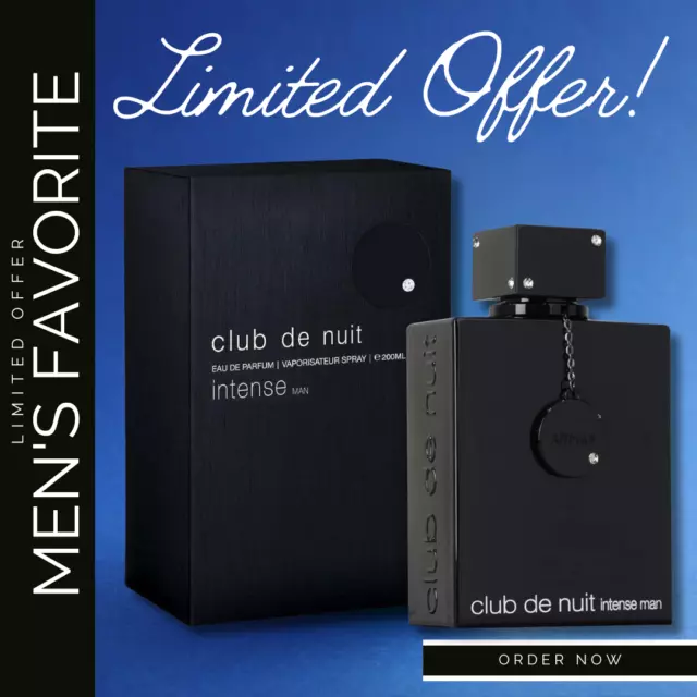 LIMITED OFFER! ARMAF Club De Nuit Eau De Parfum for Men 200ml Intense NEW