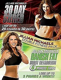 Jillian Michaels: 30 Day Shred/Banish Fat, Boost Metabolism DVD (2013) Jillian