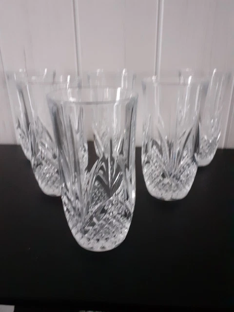 6 Verres à whisky ou orangeade cristal d'Arques taillé  modèle MASQUERADE