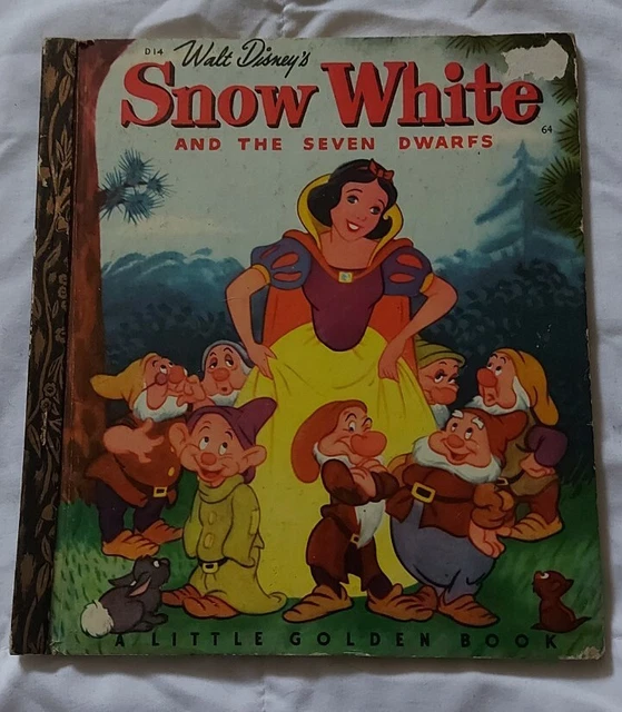 WALT DISNEY'S SNOW White And The Seven Dwarfs Little Golden Book D14 ...