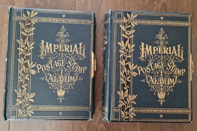 Incredible Worldwide Stamp Collection in Two Early Imperial Albums Enormous CV