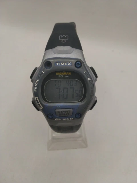 TIMEX IRONMAN TRIATHLON Mens Watch 38mm 30 Lap Digital Black  display picture 1