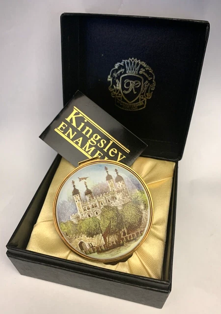 ROYAL ARMOURIES TOWER of London Kingsley Enamel Box 22k £32.00 ...