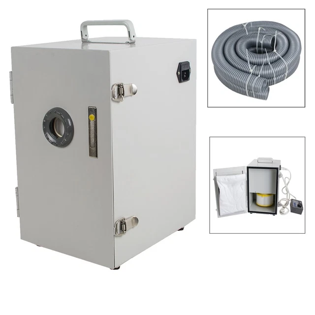 Dental Digital Double Impeller Dust Collector Artificer Vacuum Cleaner 550W USA