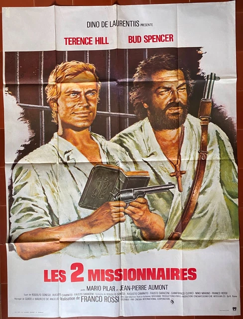 Affiche LES DEUX MISSIONNAIRES Franco Rossi TERENCE HILL Bud Spencer 120x160cm