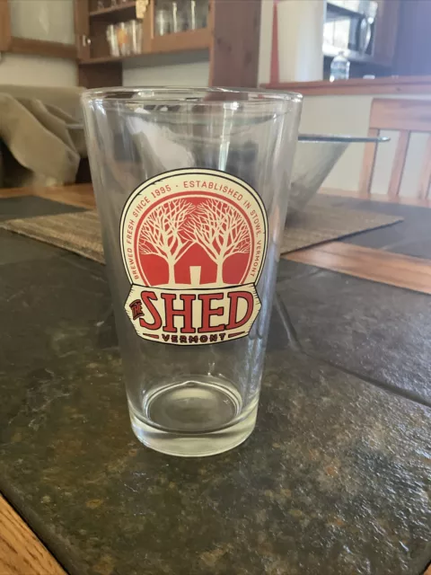 Shed brewery Vintage Vermont Pint Glass