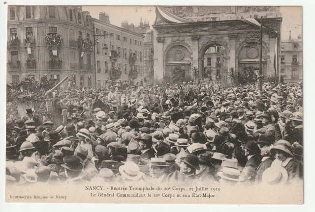 NANCY - CPA 54 - Military Life - 20th Army Corps Return July 1919 4