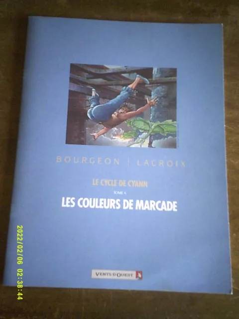 Rare   Plaquette  Cycle De Cyann  Les Couleurs  De Marcade Francois  Bourgeon