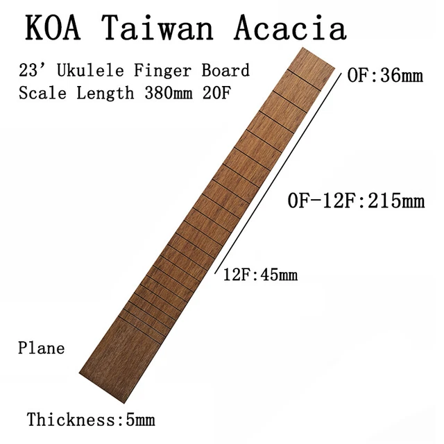 Ukulele Guitar Rose Wood Ebony Fingerboard Standard Production Repair Material