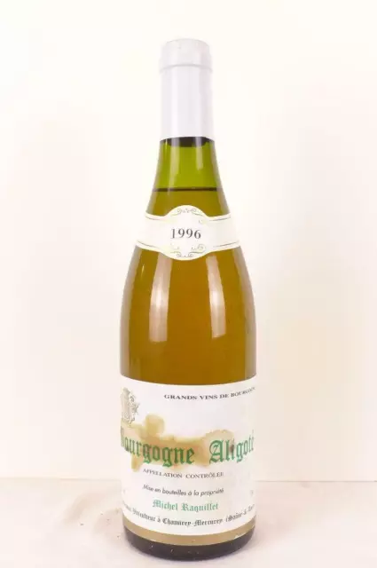 aligoté michel raquillet (étiquette tâchée) blanc 1996 - bourgogne