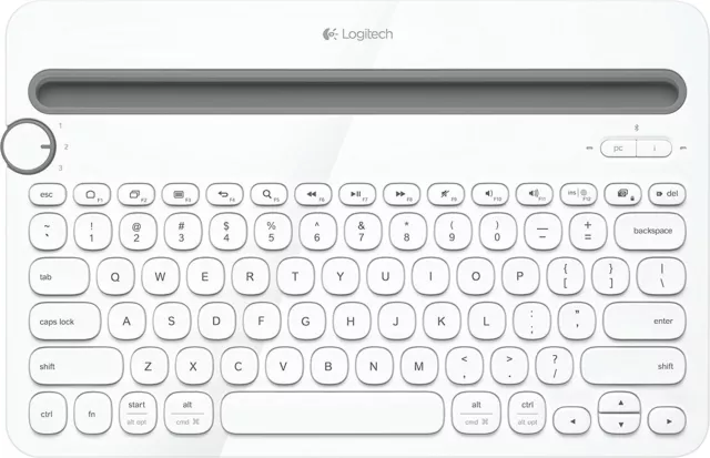 Tastatur Logitech K480 Bluetooth Multi-Device Keyboard, schnurlos, weiß