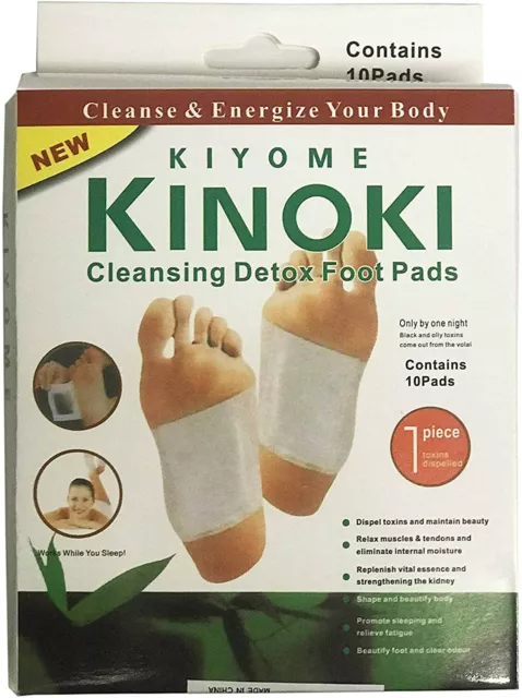 1 2 100 Kinoki Detox Foot Patches Pad Body Toxins Feet Slimming Cleansing Herbal