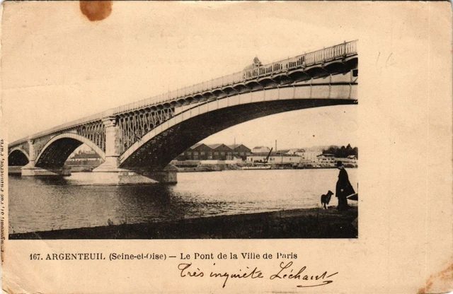 CPA ARGENTEUIL - Le Pont de la Ville de Paris (380575)
