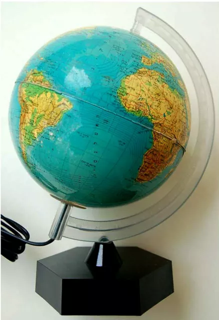 A FRENCH GLOBE TERRESTRE J FOREST LEGENDE. 33 cm x 13 cm.