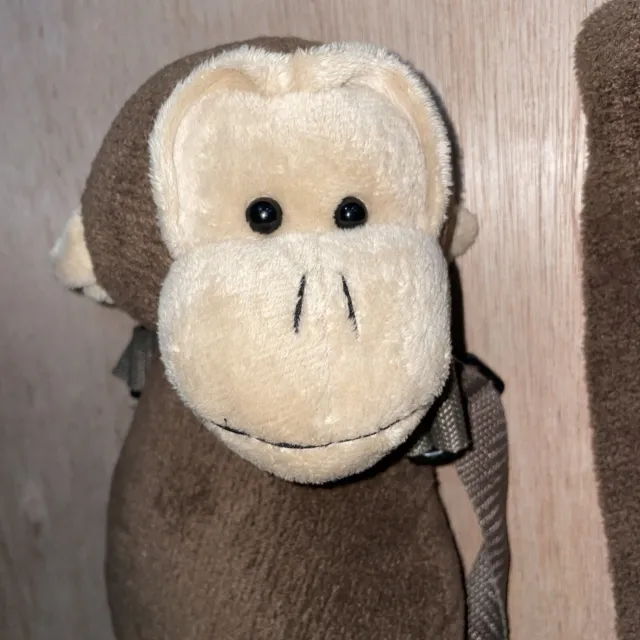 Eddie Bauer Tether Child Harness Backpack Leash Toddler Kid Monkey Plush