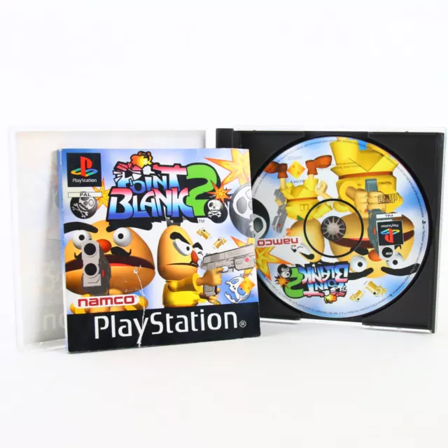 Sony Playstation 1 PS1 PAL OVP Point Blank 2 Gut mit Anleitung