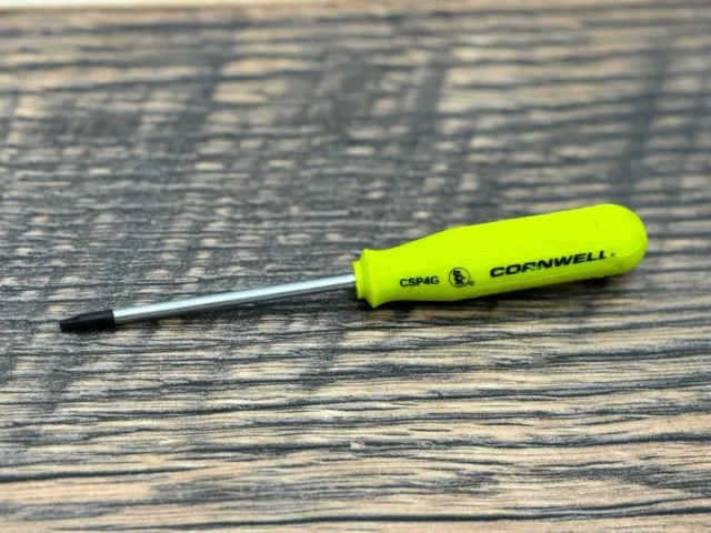 Cornwell Tools WITTE CSP4G T6 Torx Mini Pocket Screwdriver Set w/ Clip Green