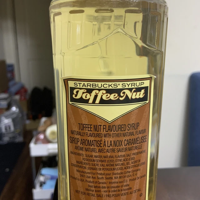 STARBUCKS SEASONAL TOFFEE Nut Syrup Liter 35.00 PicClick