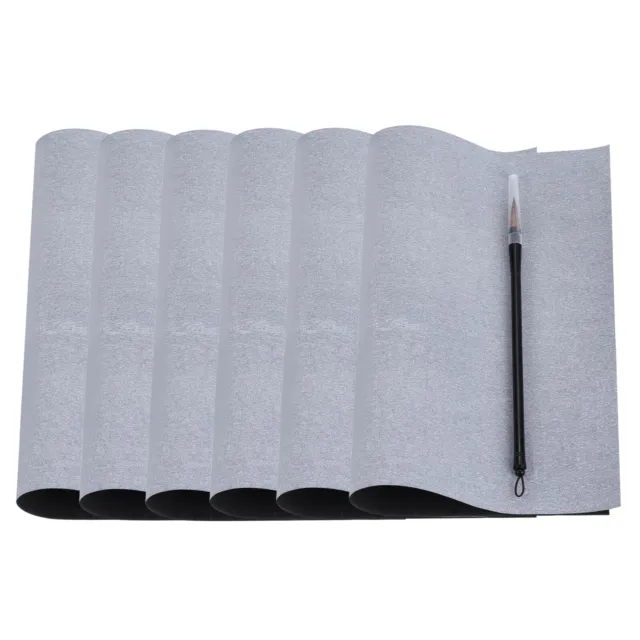 6pcs Water Writing Cloth, 17x13Inch Cloth Chinese Calligraphy Set