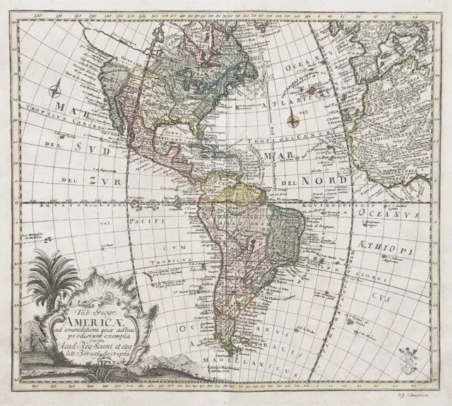 America Amerika Amerique continent Kontinent map Karte carte Euler 1753