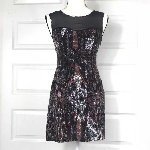 PATTERSON J KINCAID size S PJK FLOWY WATERCOLOR DRESS ANTHROPOLOGIE small shift