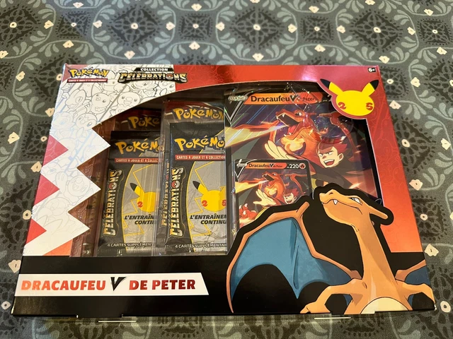 CARTE POKÉMON PROMO Dracaufeu V De Peter SWSH133 + Jumbo Célébrations CARTE POKÉMON PROMO Dracaufeu V De Peter SWSH133 + Jumbo Célébrations