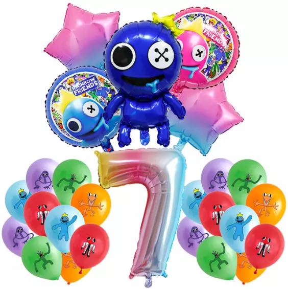 Roblox Rainbow Friends Blue Orange Green Purple Edible Cupcake Topper – A  Birthday Place