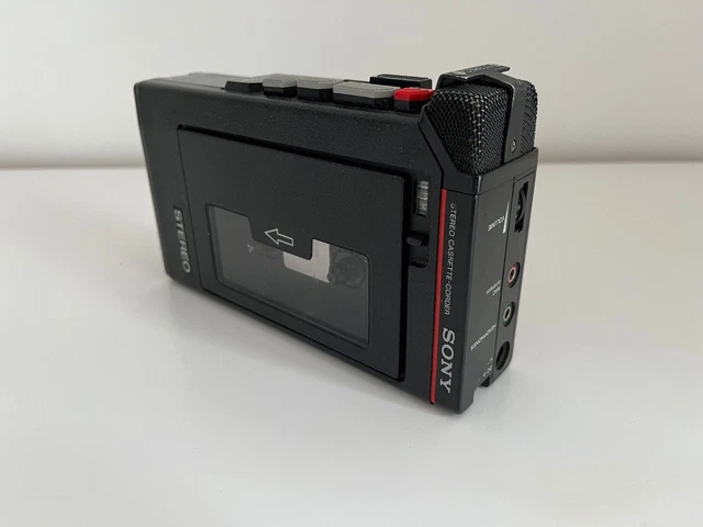 Sony TCM-818 Cassette-Corder A Vintage Portable Cassette Player and