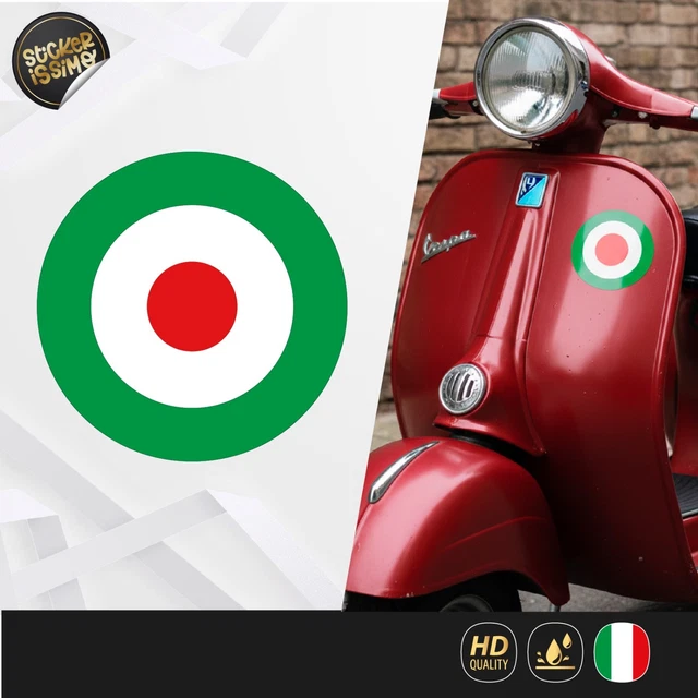 ADESIVI CASCO VESPA strisce italia sticker helmet vespa italian flag 11