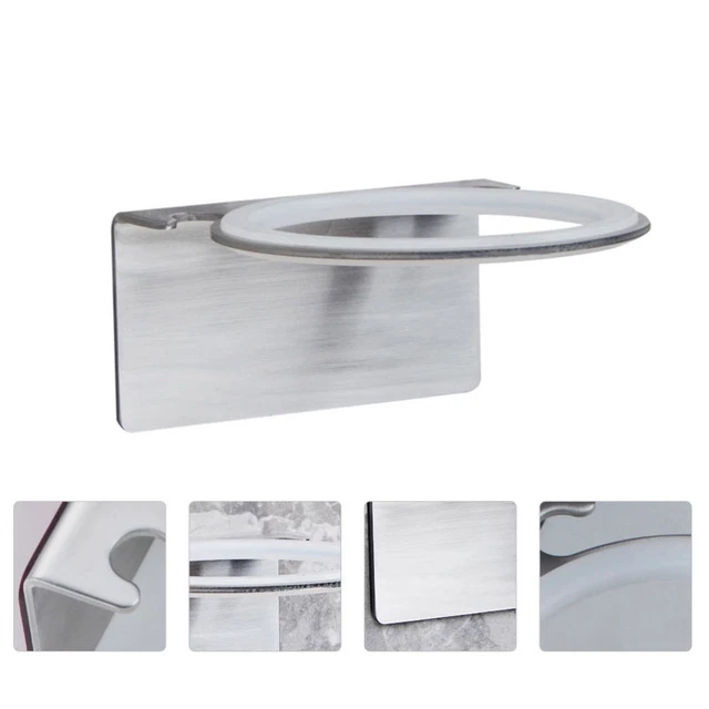 Hair Dryer Rack Aluminum Styling Tool Bracket Stand Sink Cabinet Door