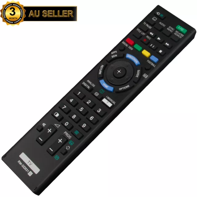 NEW Remote Control For SONY TV RM-GD030 RM-GD031 KD KDL series LCD AU 2