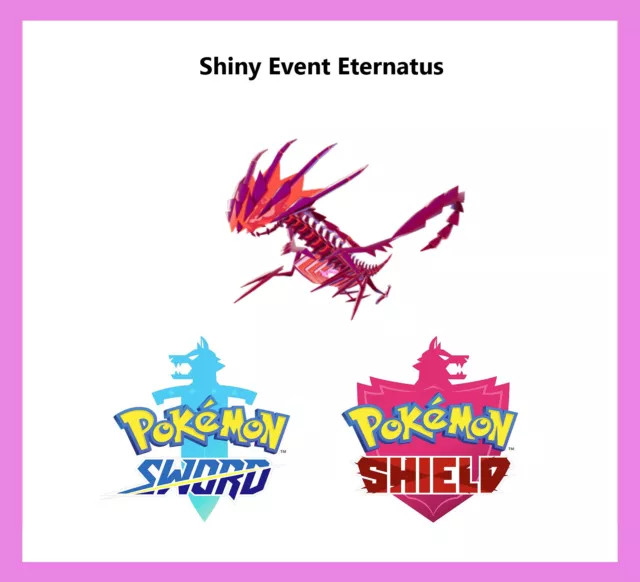  elymbmx Ultra Square Shiny 6IV Zacians + Zamazentas + Eternatus  GameStop Event Pokes Bundle for Sword and Shield : Toys & Games