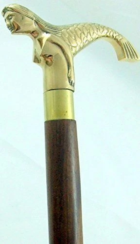 Pommeau Tête Poignée Pour Canne De Marche – Laiton – Reproduction édouardienne