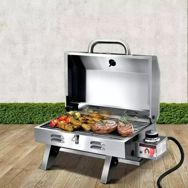 New Stainless Steel Portable Gas Bbq Grill Camping Kitchen