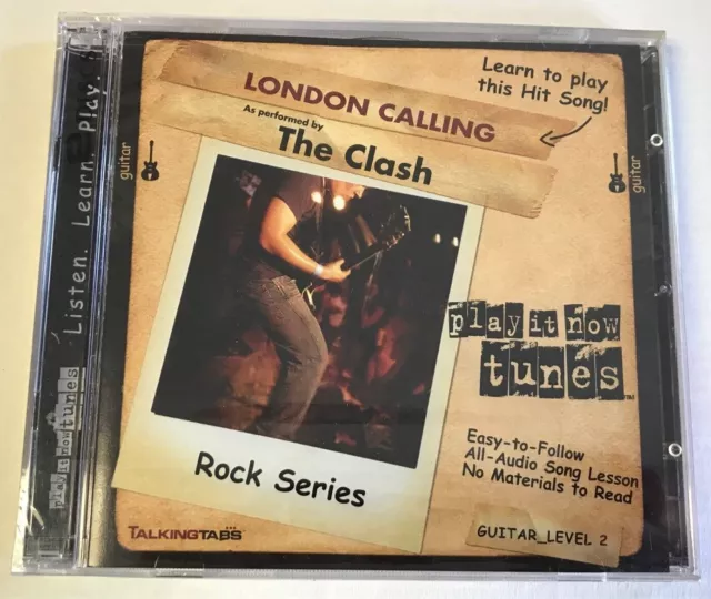 Play It Now Tunes/AUDIO Instruction--The Clash/London Calling/Level 2--NEW