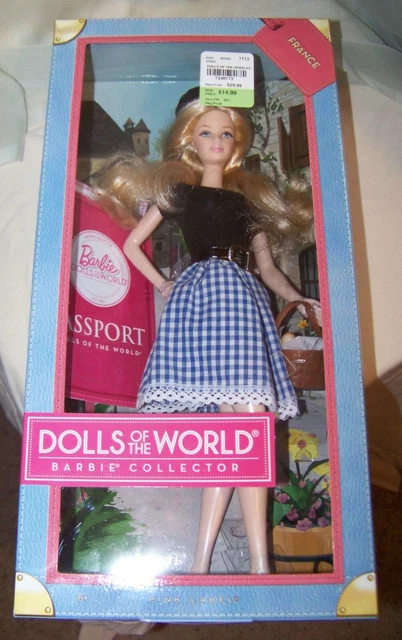 Barbie Doll Collector France Dolls of the World Passport Collection - X8420 NRFB