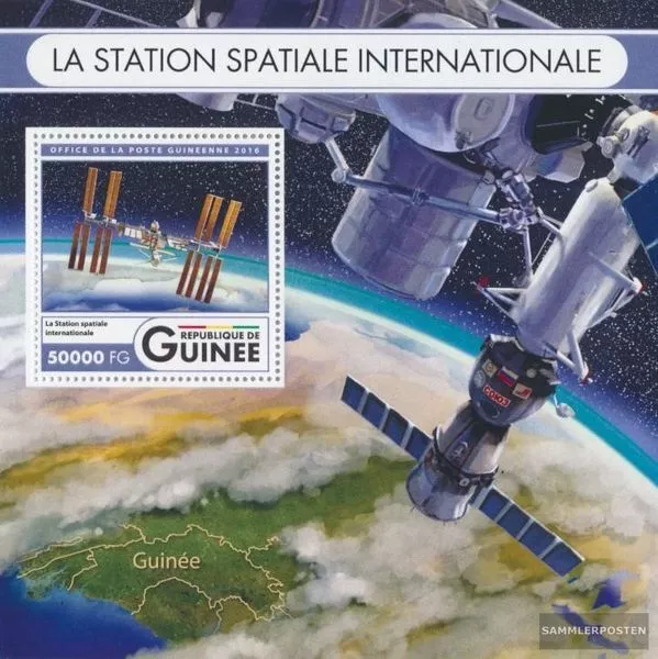 Guinea Block 2717 (kompl. Ausgabe) postfrisch 2016 Internationale Raumstation