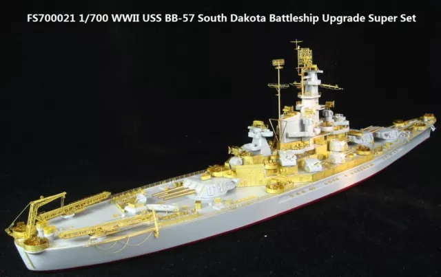 FS700021 1/700 WWII Us Navy Battleship Bb-57 South Dakota Detail Up Set ...