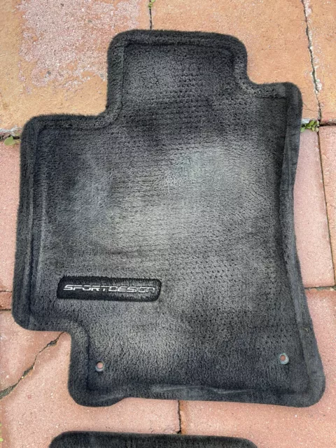 2002-2005 Lexus IS300 OEM Sport Design Floor Mats Full Set BLACK Front Rear USED 2