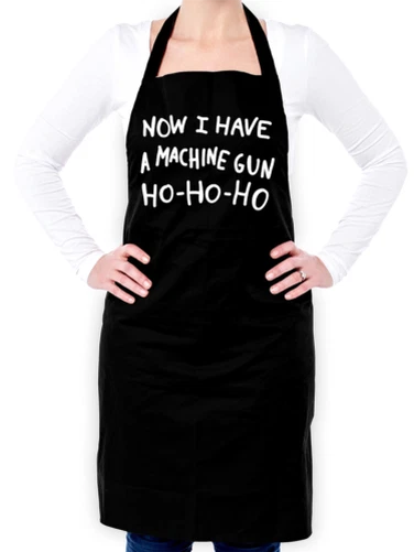 Ora I Fai Un Macchina Pistola Ho Ho Ho Unisex Grembiule - Natale - Divertente -