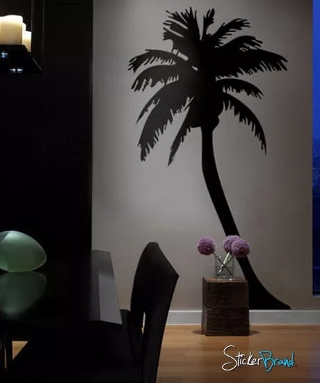 Vinyl Wall Decal Sticker Large Palm Tree 8 ft tall