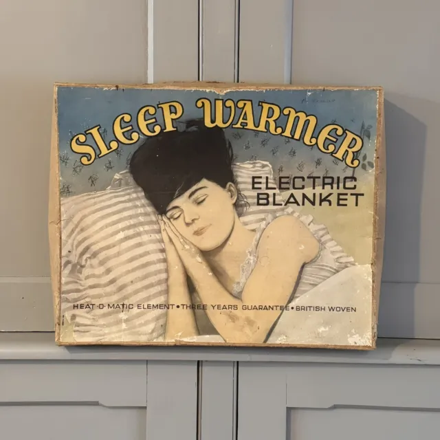 Vintage Box Advertising Electric Blanket Empty