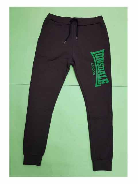 Lonsdale Pantalone Tuta, Uomo - Art. LOUAI19870ARGR (Army/Acid Green)